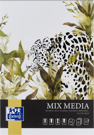 BLOK OXFORD ARTISTIC MIX MEDIA A5/50K 225G KLEJONY