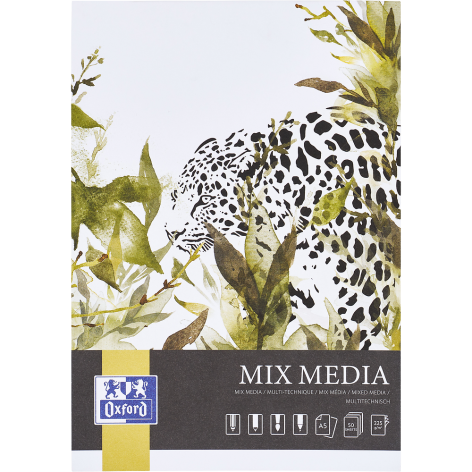 BLOK OXFORD ARTISTIC MIX MEDIA A5/50K 225G KLEJONY