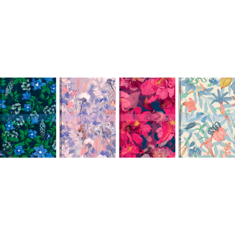 KALENDARZ ROCZNY 2025 OXFORD FLOWERS A6 TYGODNIOWY