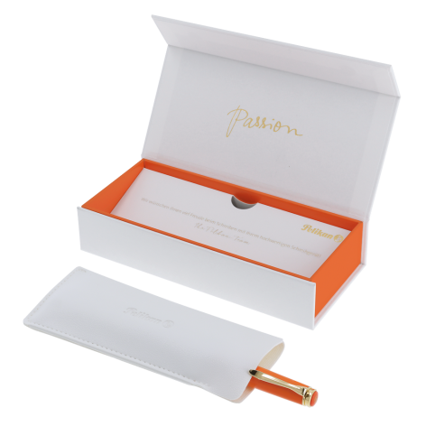 PIÓRO WIECZNE PELIKAN M200 EF ORANGE DELIGHT ETUI