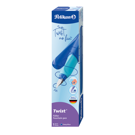 PIÓRO WIECZNE PELIKAN TWIST STAL. M DEEP BLUE