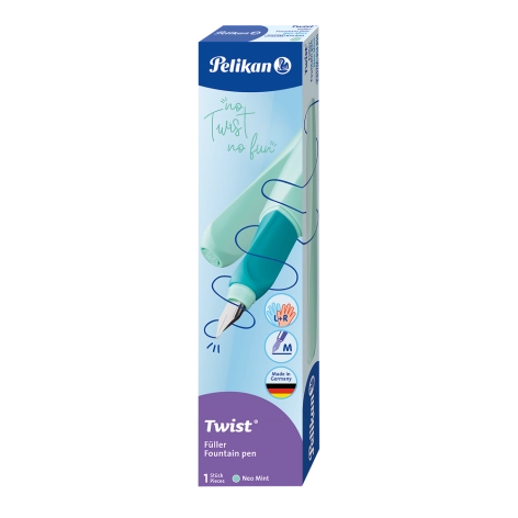 PIÓRO WIECZNE PELIKAN TWIST STAL. M NEON MINT