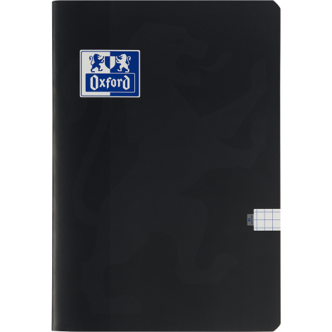 ZESZYT OXFORD ESSE A5/60K KRATKA Z MARGINESEM CZARNY
