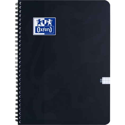 KOŁOZESZYT OXFORD ESSE A4/80K KRATKA CZARNY