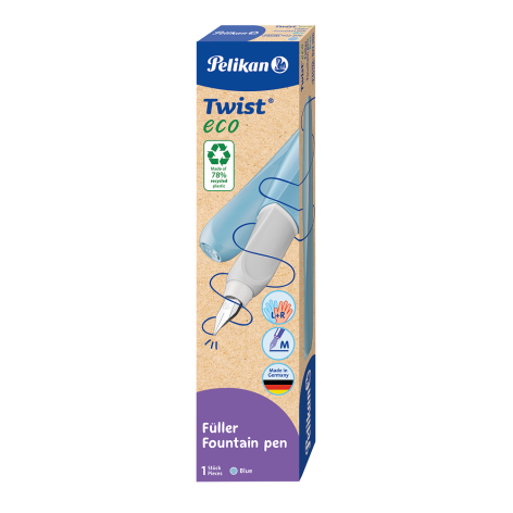 PIÓRO WIECZNE PELIKAN TWIST ECO STAL. M BLUE