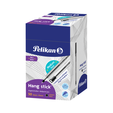 DŁUGOPIS PELIKAN HANG STICK K86 D(50) CZARNY