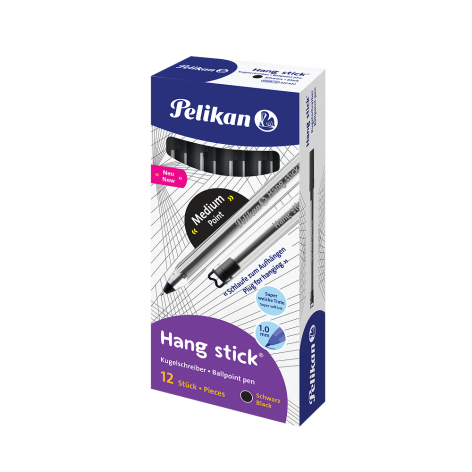 DŁUGOPIS PELIKAN HANG STICK K86 /12/ CZARNY