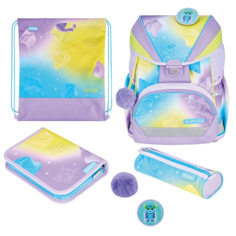 ZESTAW: TORNISTER HERLITZ ULTRALIGHT XL PLUS LITTLE MONSTER