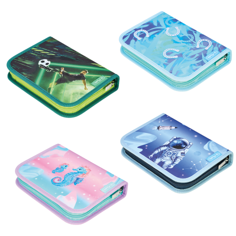 PIÓRNIK ROZKŁADANY HERLITZ 1 KLAPKA Z WYPOSAŻENIEM MIX WZORÓW 2