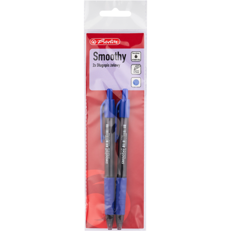 DŁUGOPIS ŻELOWY HERLITZ SMOOTHY NIEBIESKI 2 SZT.