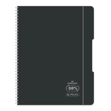 KOŁOZESZYT HERLITZ ECO PP OCEAN A5/80K KRATKA CZARNY
