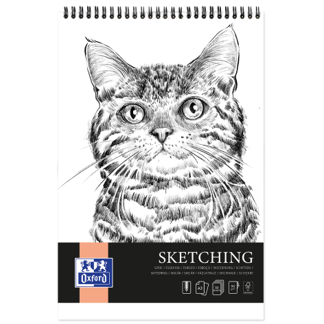 BLOK OXFORD ARTISTIC SZKICOWY A3/50K 90G SPIRALA