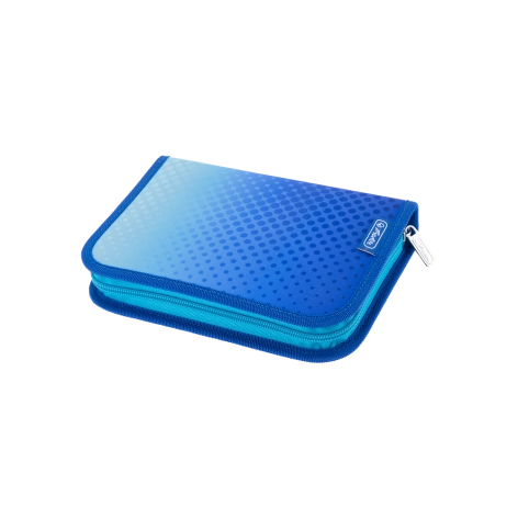 PIÓRNIK ROZKŁADANY HERLITZ 2 KLAPKI Z WYPOSAŻENIEM 31 CZ. DIP DYE NIEBIESKI