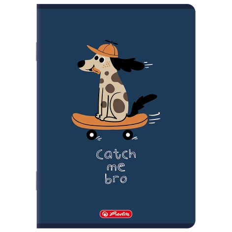 ZESZYT HERLITZ MIX A5/16K LINIA PODWÓJNA KOLOROWA