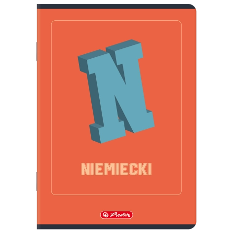 ZESZYT HERLITZ MIX A5/60K KRATKA JĘZYK NIEMIECKI