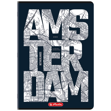 ZESZYT HERLITZ MIX A4/80K KRATKA Z MARGINESEM