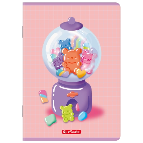 ZESZYT HERLITZ STANDARD JELLY A5/16K LINIA PODWÓJNA KOLOROWA