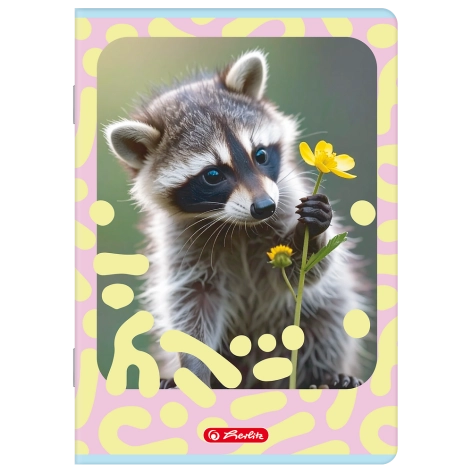 ZESZYT HERLITZ STANDARD ANIMALS A5/16K LINIA PODWÓJNA KOLOROWA