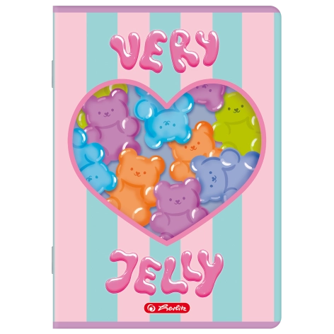 ZESZYT HERLITZ STANDARD JELLY A5/32K LINIA PODWÓJNA KOLOROWA