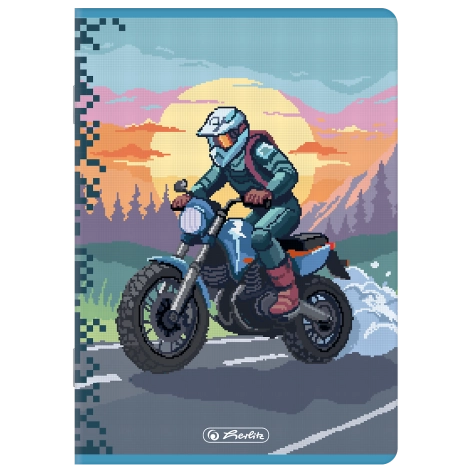 ZESZYT HERLITZ PREMIUM PIXEL FUN A5/16K KRATKA