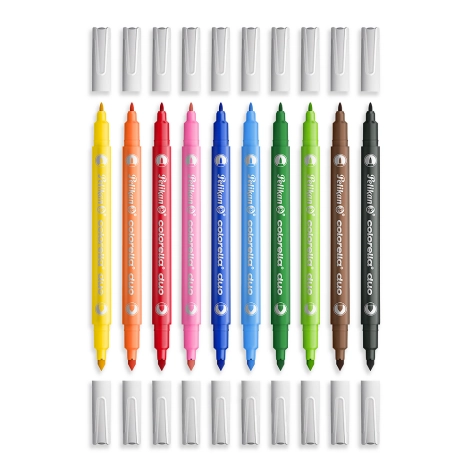 FLAMASTRY PELIKAN COLORELLA DUO 10 KOLORÓW