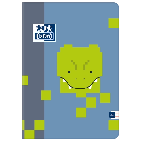 ZESZYT OXFORD ZOO BLOCKS A5/16K LINIA PODWÓJNA KOLOROWA