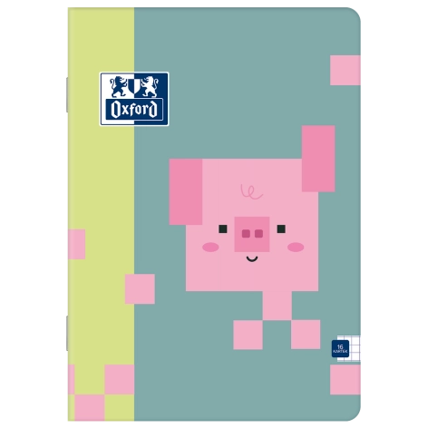 ZESZYT OXFORD ZOO BLOCKS A5/16K KRATKA