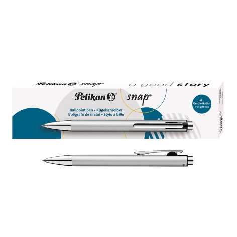 DŁUGOPIS PELIKAN SNAP K10 METALLIC SILVER