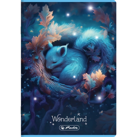 ZESZYT HERLITZ WONDERLAND A4/32K LINIA PODWÓJNA KOLOROWA