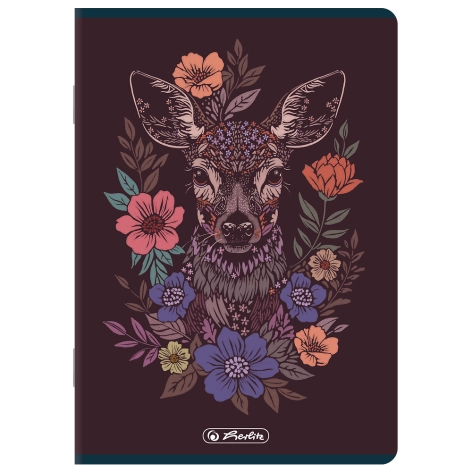 ZESZYT HERLITZ PREMIUM FLORIMALS A5/80K KRATKA Z MARGINESEM